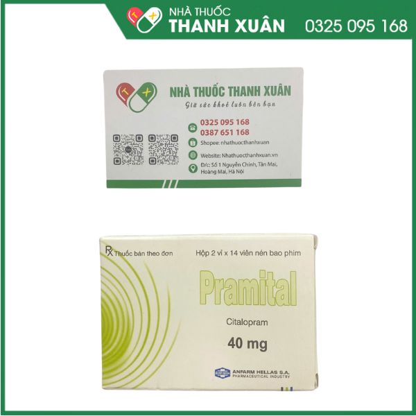 Pramital 40mg điều trị bệnh trầm cảm, rối loạn hoảng sợ